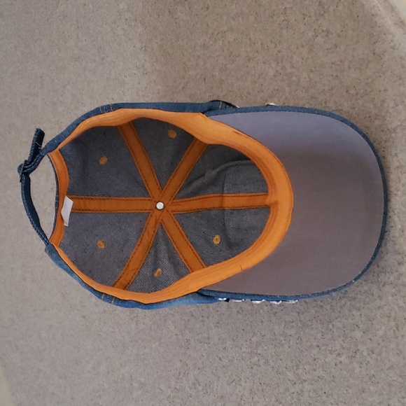 Blinged Blue Denim  Multi-Colored Rhinestone "Queen" Cap - Picture 2 of 7